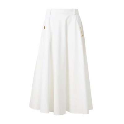 THE CHAIN-DETAIL MIDI SKIRT
